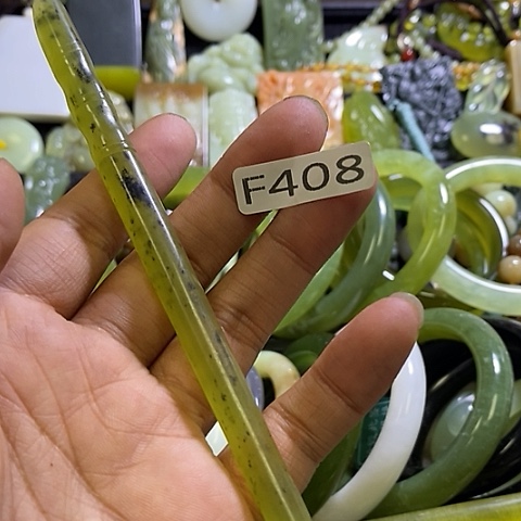 岫玉未镶嵌发饰408一个