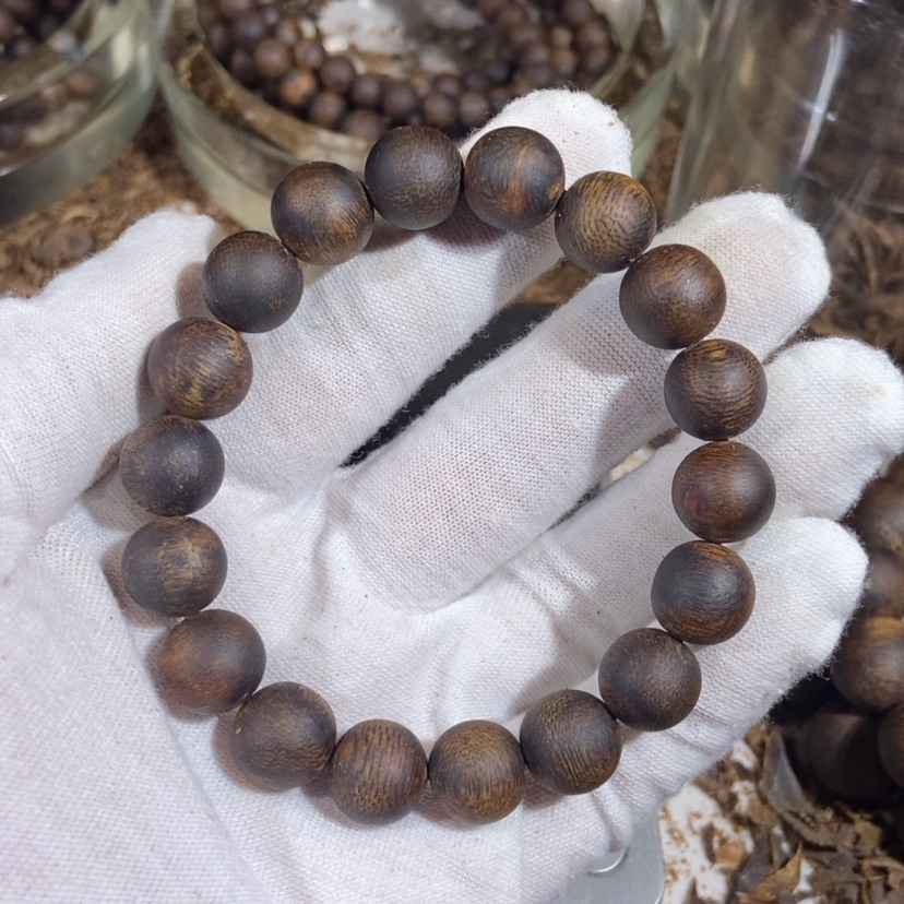 【闪购商品】沉香手串煜**边棋楠沉香手串单圈