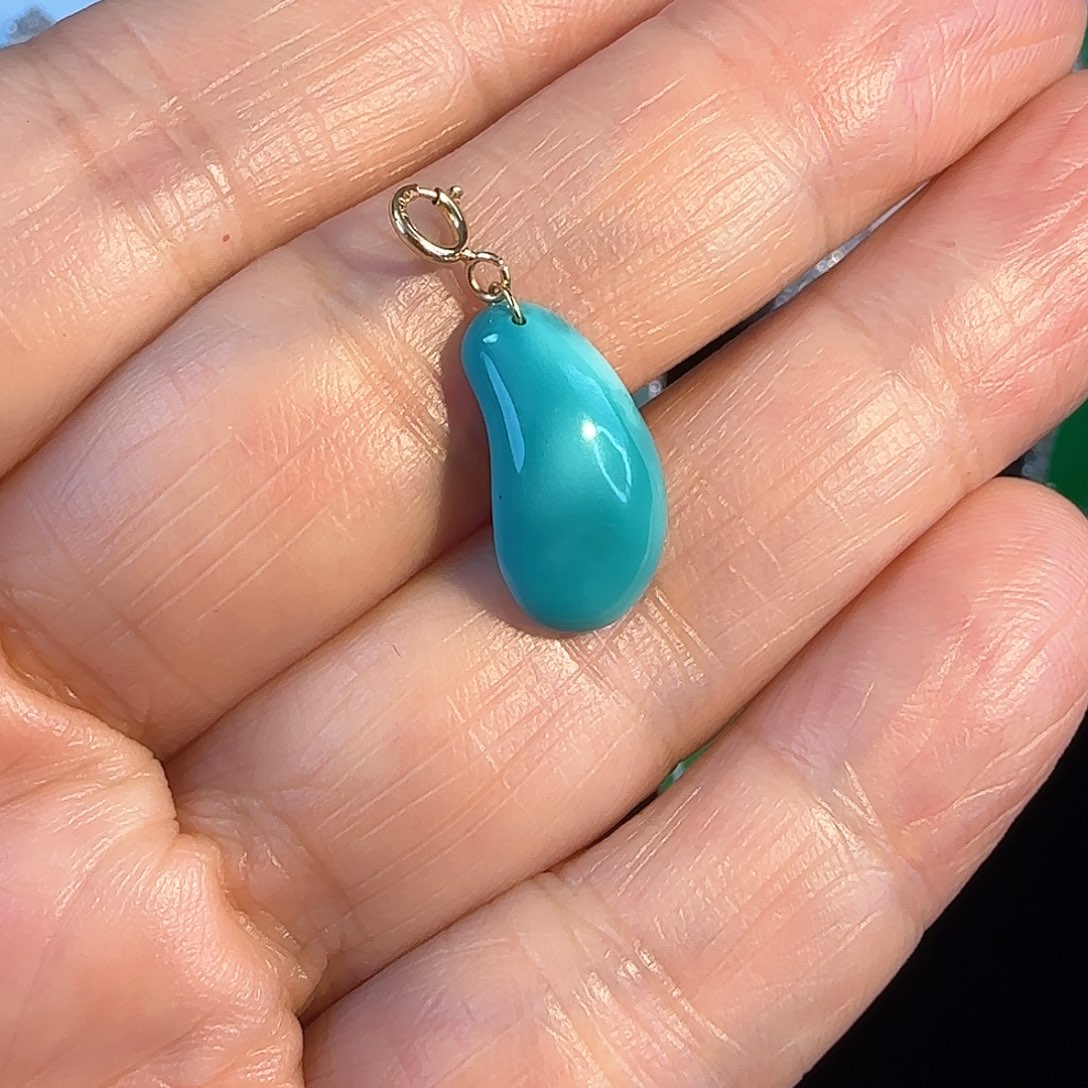 绿松石颈饰18K金镶嵌