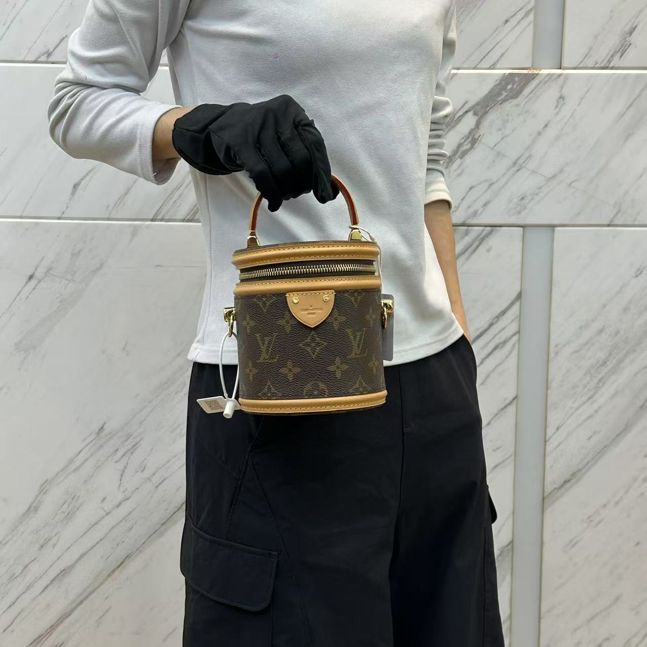 95新 LouisVuitton/路易威登 老花发财桶mini/云海优选/61787