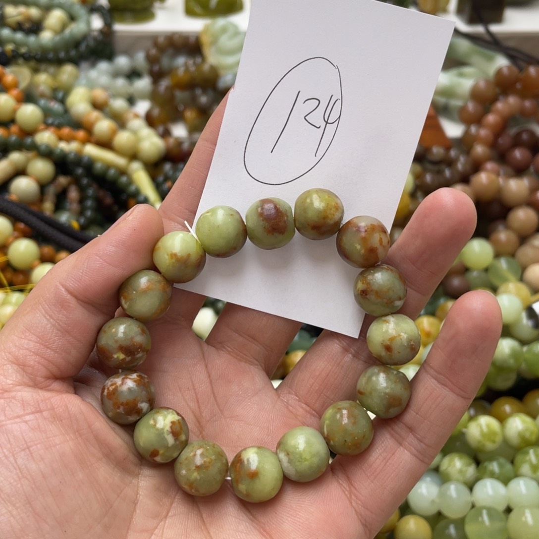 蛇纹石玉手链未镶嵌