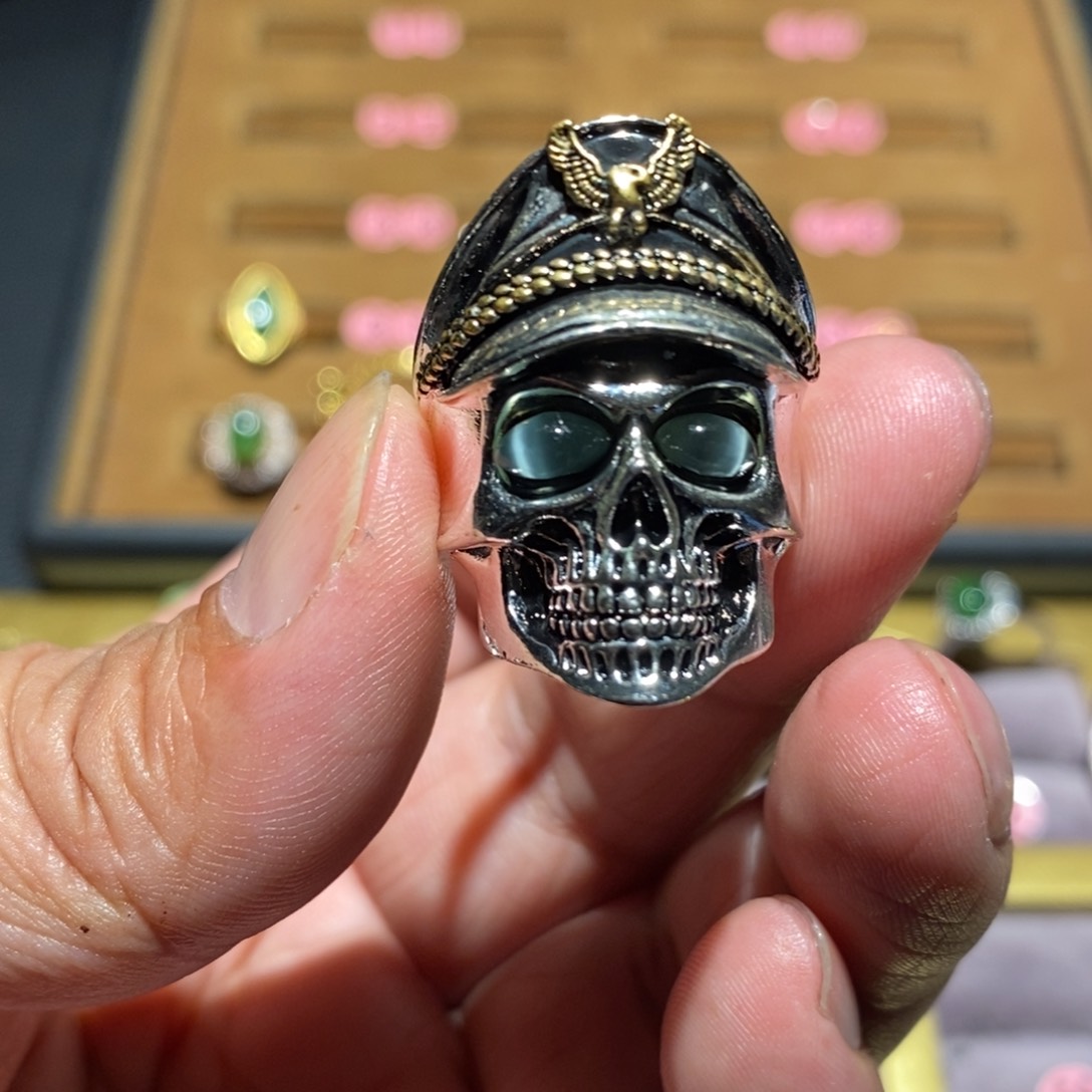 和田玉（碧玉）戒指未镶嵌