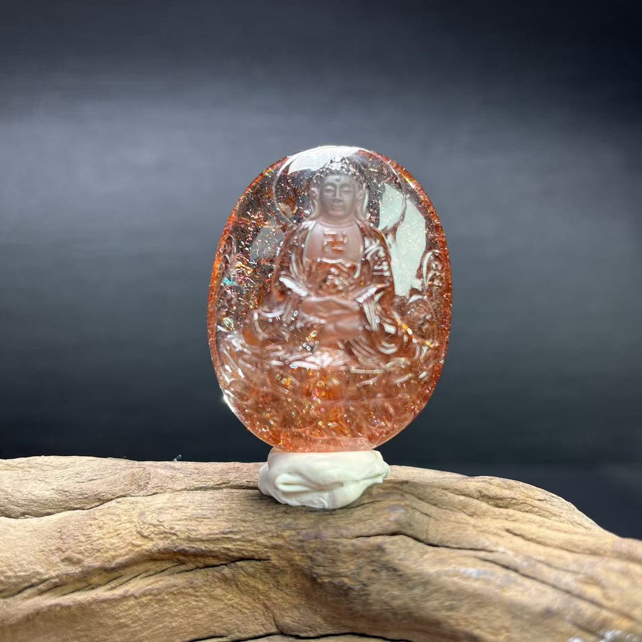 晶匠金草莓佛吊坠    编号JP56518