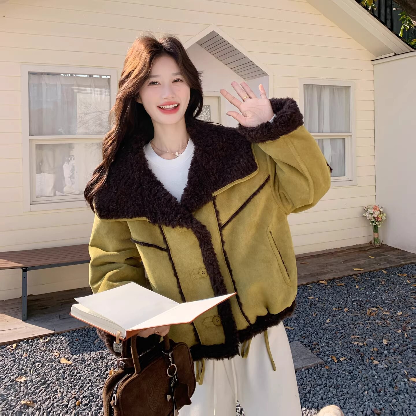 【两面可穿】2025秋冬新款高定时尚气质毛毛显瘦休闲减龄夹克