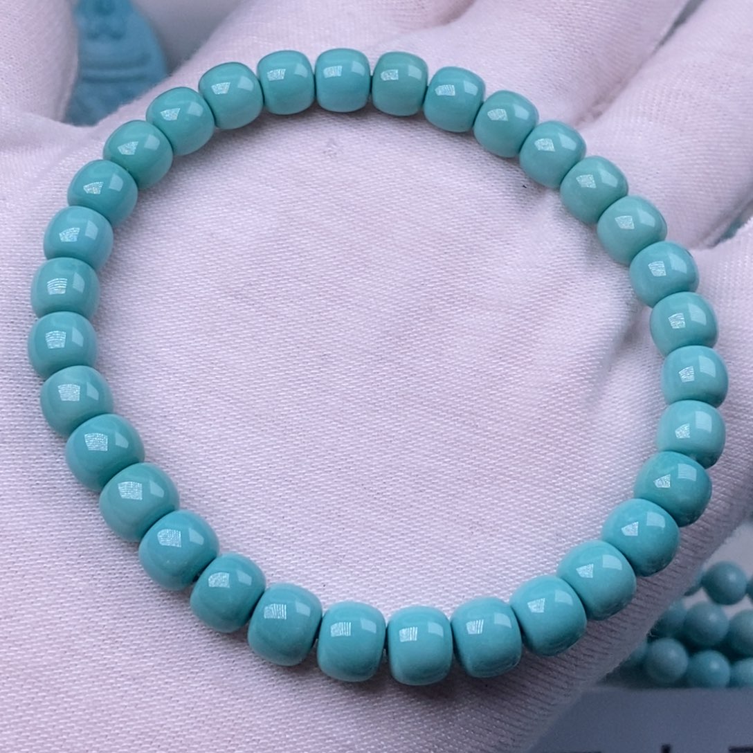 绿松石未镶嵌珠宝奇石6.5mm