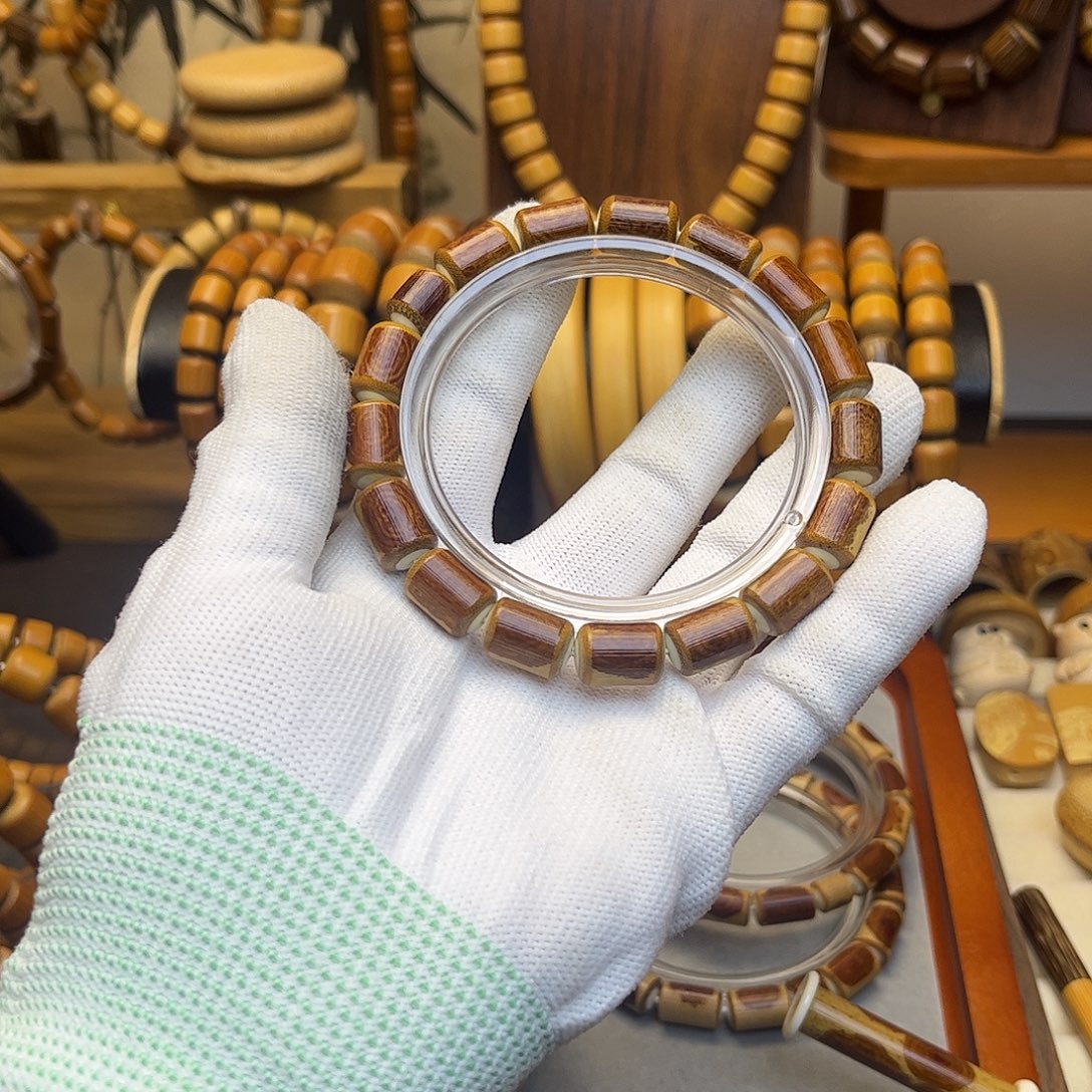 上***水初心竹木手串，香妃9*13