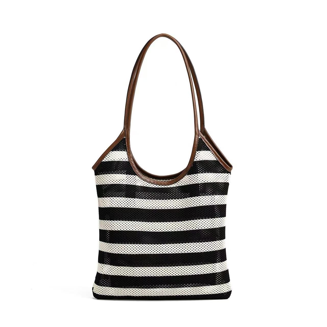 【C28】2025夏季新款女士包包SC031-黑白拼色