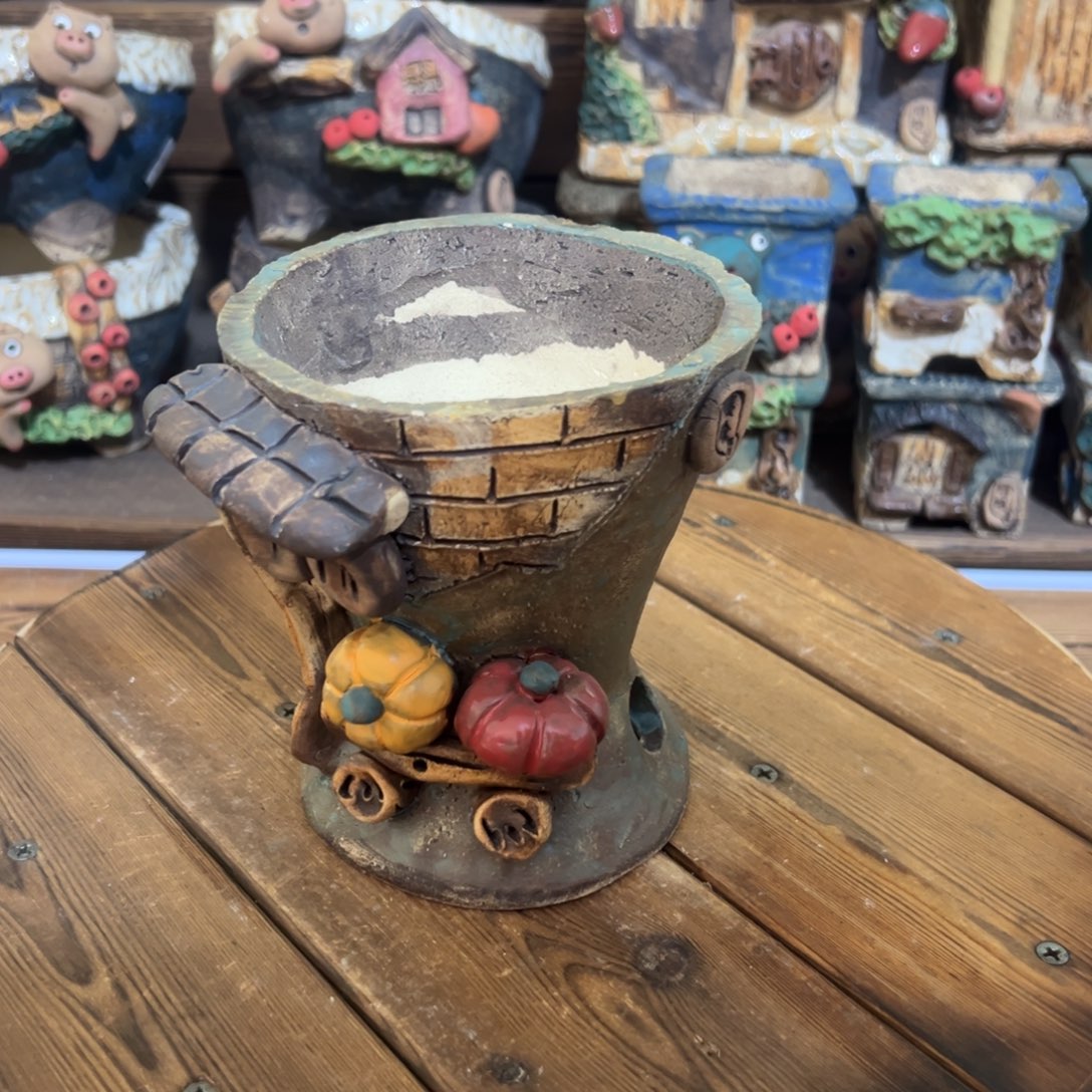 红陶嘻哈多肉花盆