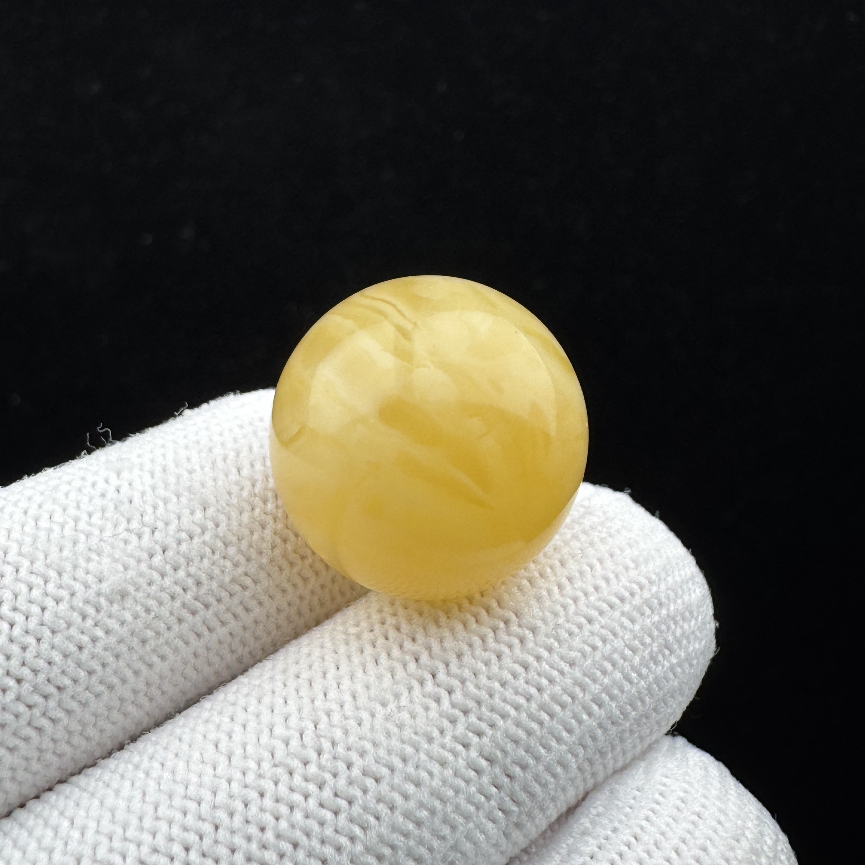 A1806天然蜜蜡 妖花圆珠 19.2mm支持鉴定 假一罚四