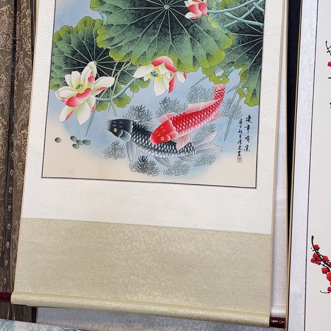 纯手绘国画作品好看斗方