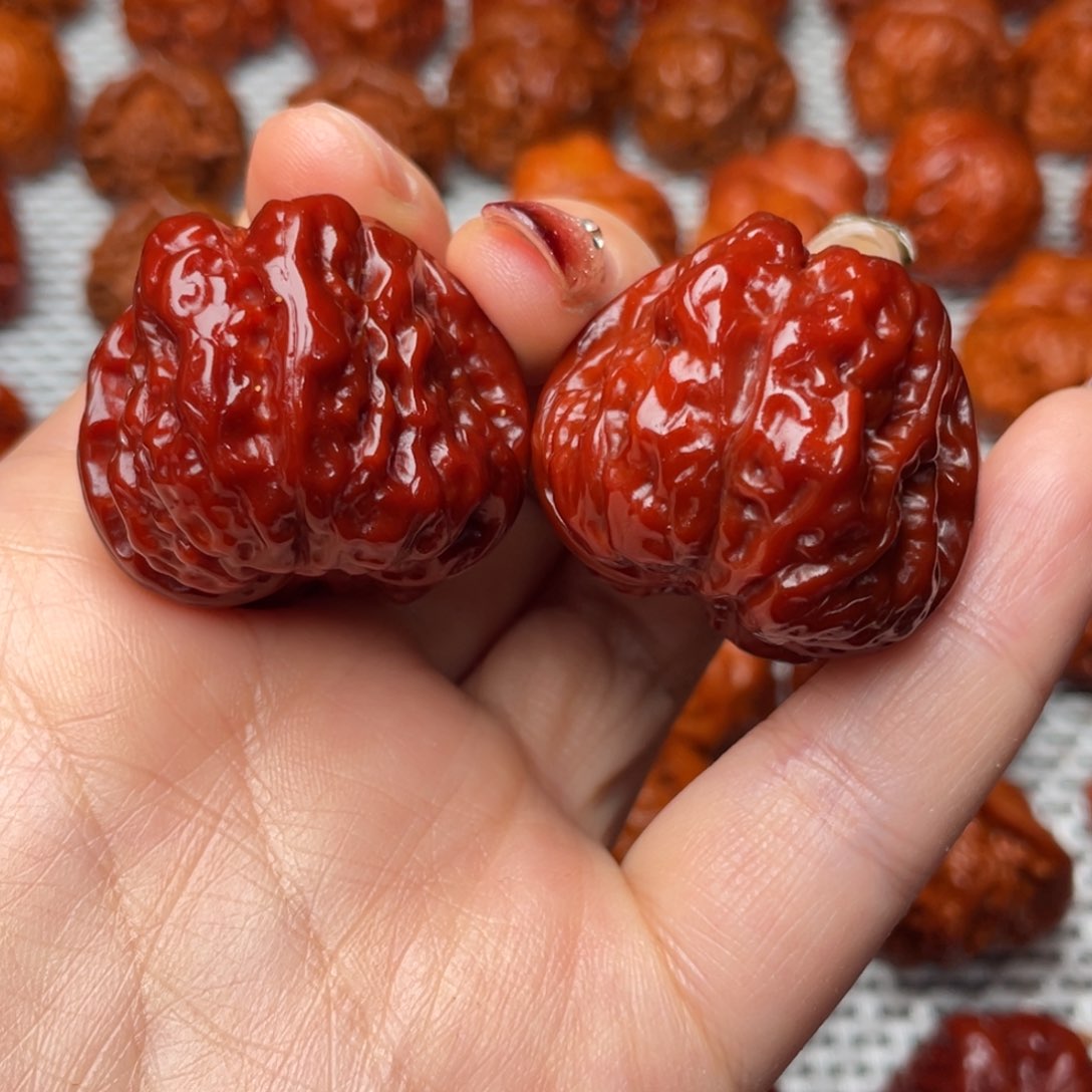 桃核吊坠文玩核桃 手把件 蛤蟆头 34