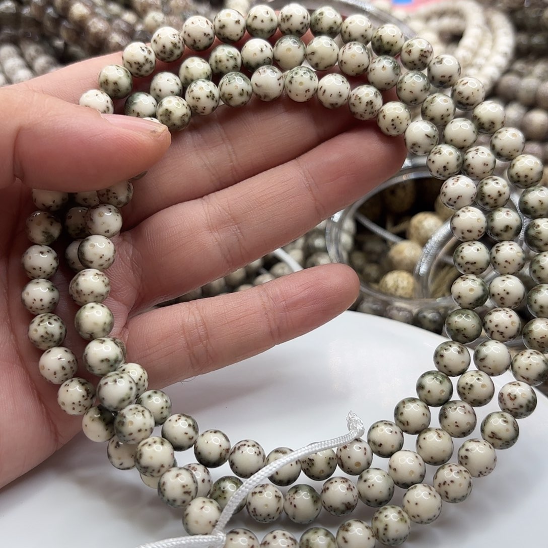 星月菩提吊坠8龙蛋通体大留白