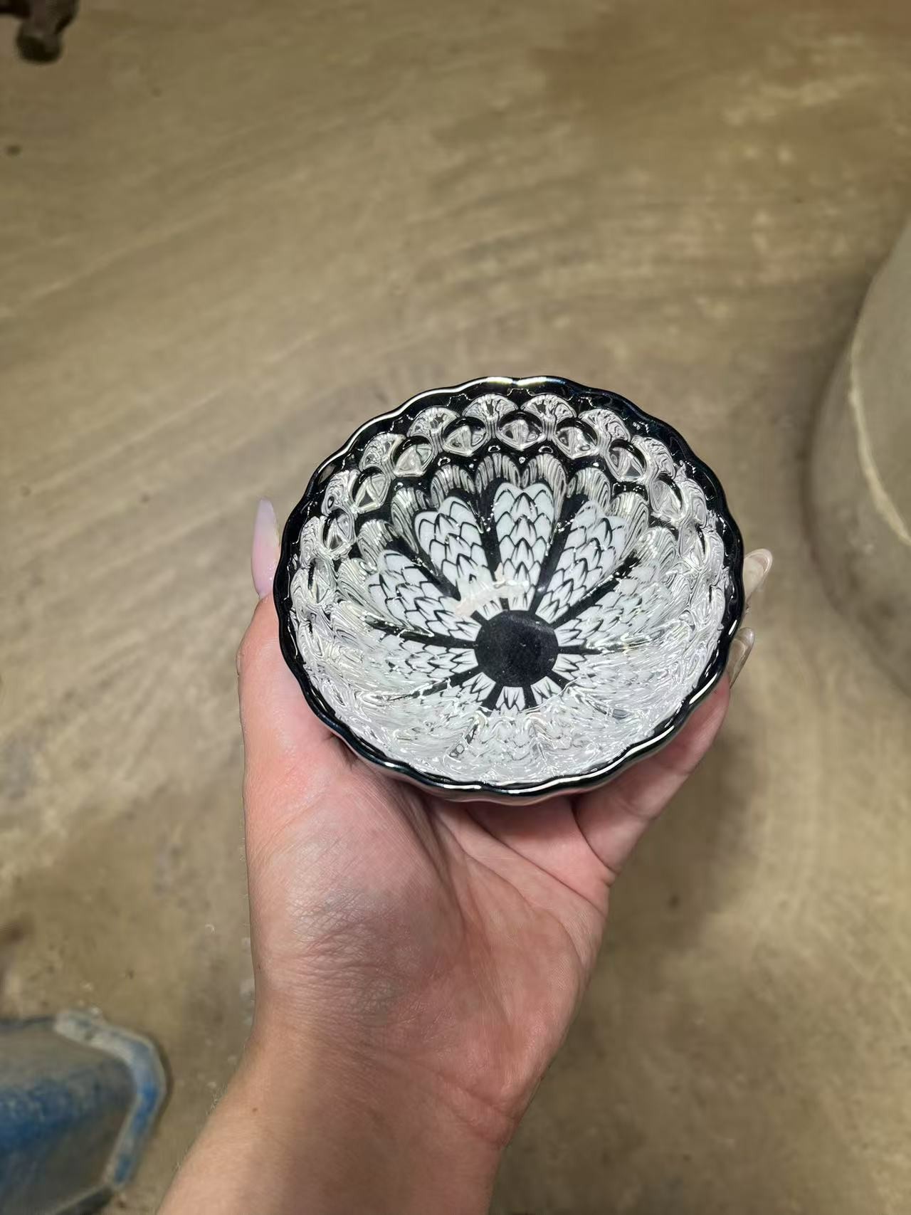 茶器茶杯 银孔雀