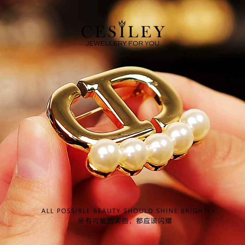 铜合金胸针 光面猪鼻子胸针DTF7003