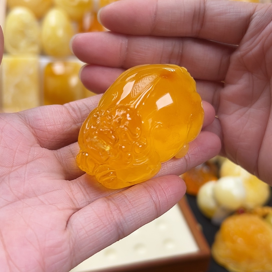 蜜蜡颈饰未镶嵌40.8g蜜蜡