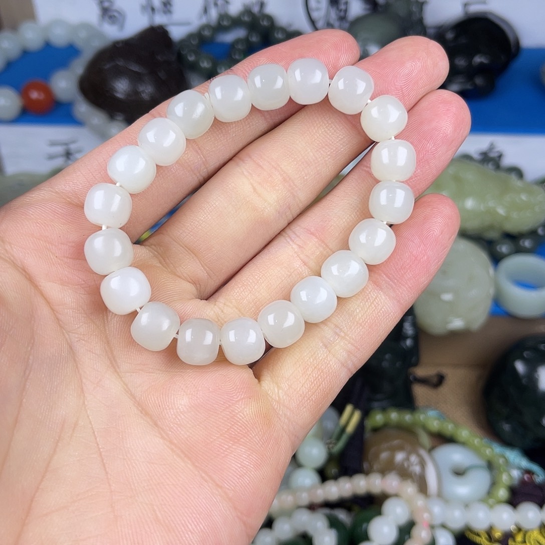 和田玉未镶嵌颈饰白玉老型1.0新疆和田玉