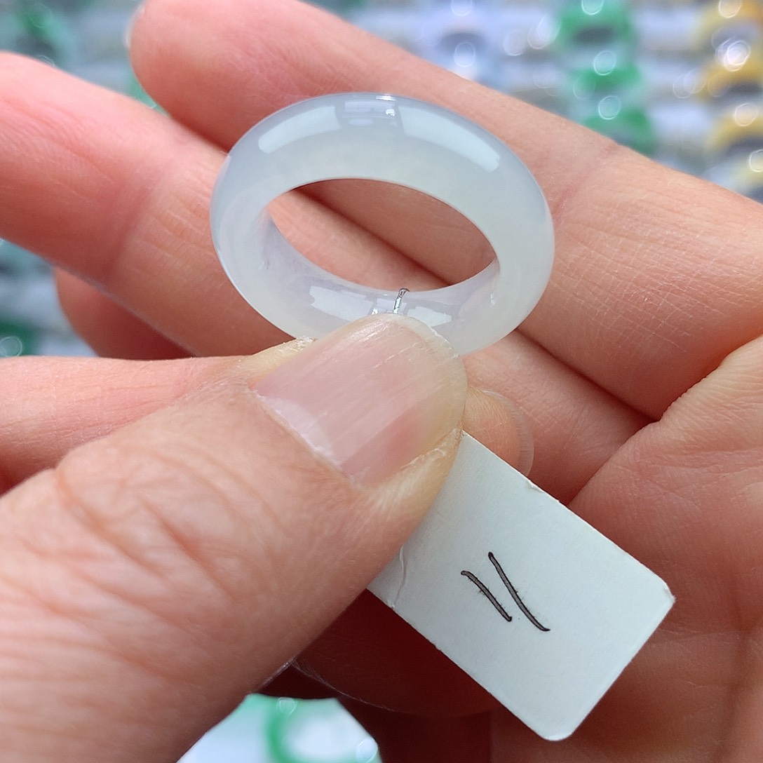 翡翠戒指未镶嵌11号