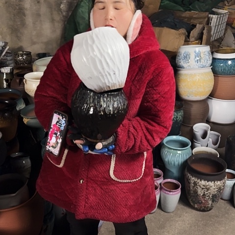 口14高20盆子瑕疵盆子 