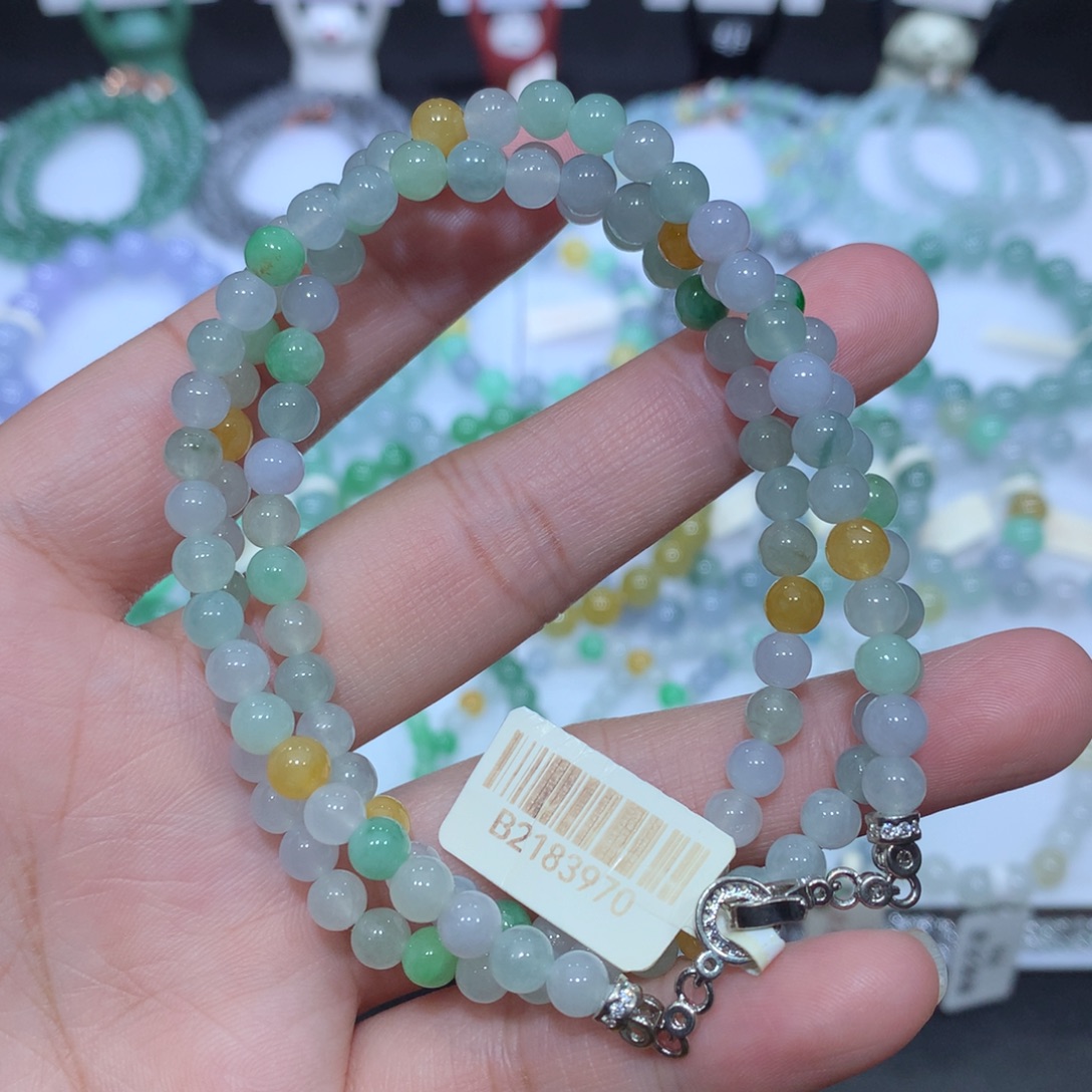 翡翠未镶嵌手串天然