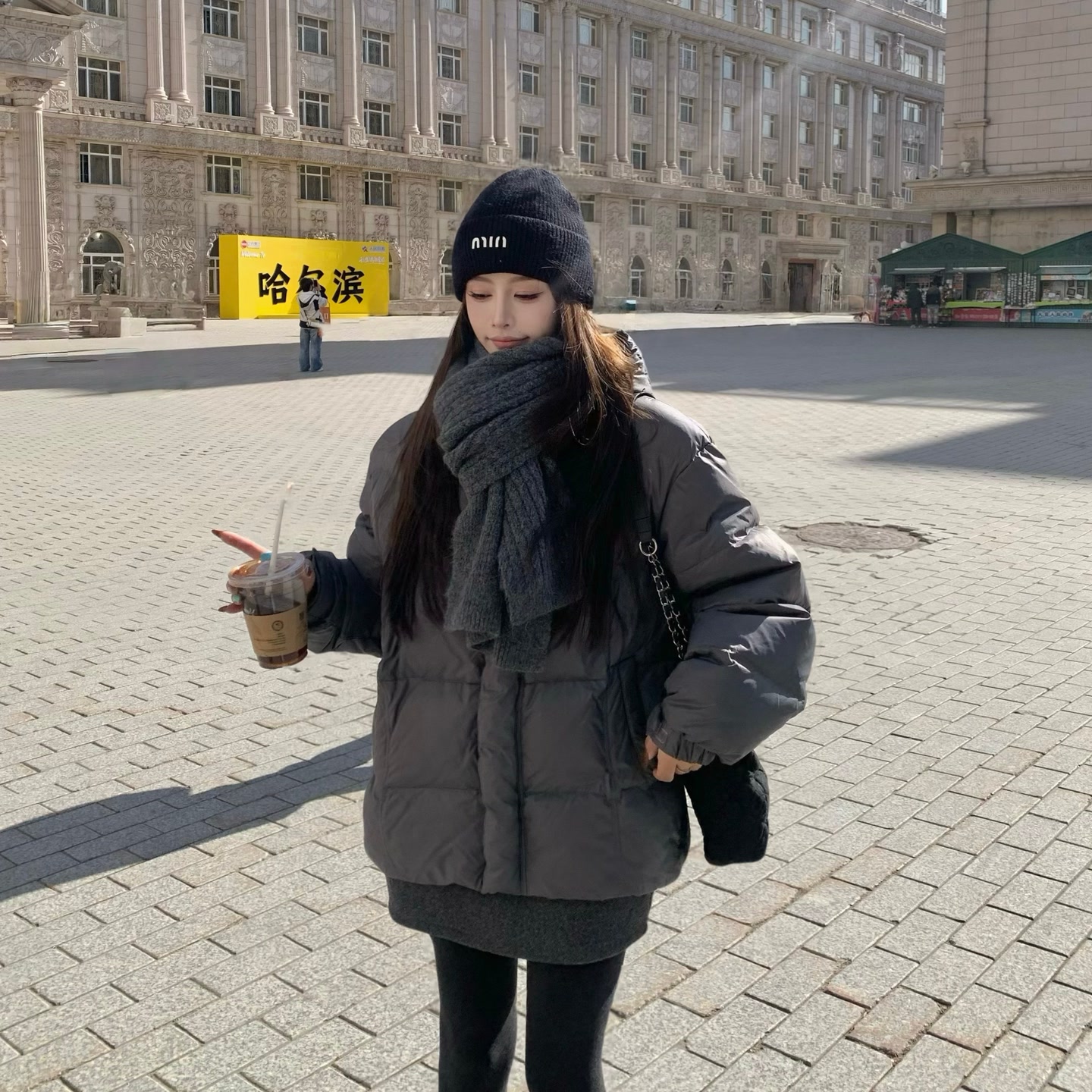 3MER  lulu五格90白鸭绒连帽羽绒服外套