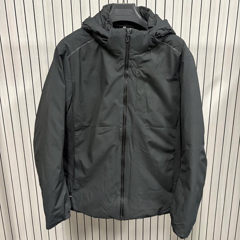 B043秋冬压胶字母休闲保暖可卸帽羽绒服外套DF-855