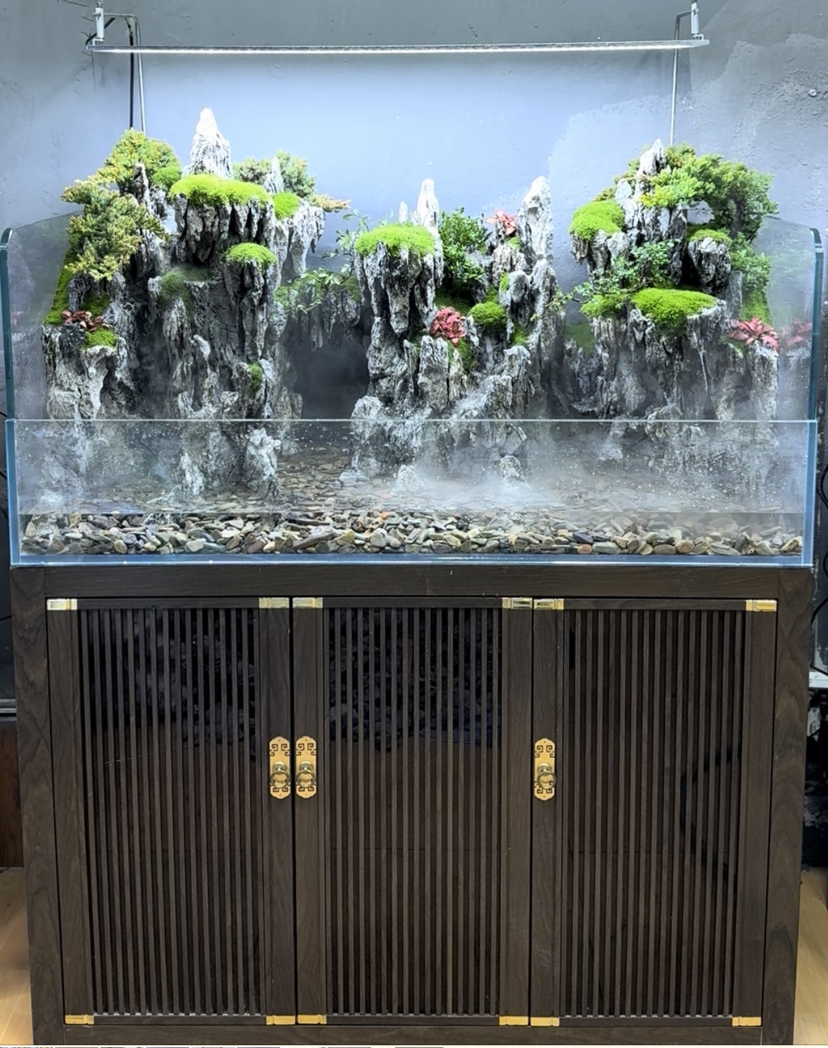 120*50*50水陆景观悬浮生态景观纯手工景观定制