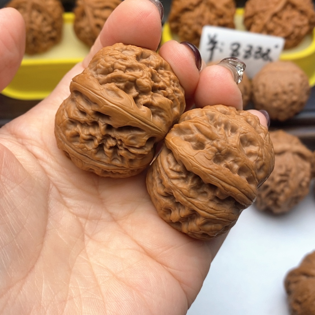 福***连把件文玩核桃421号元宝