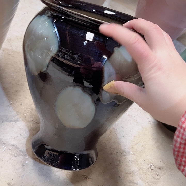 瓶口16高26 景德镇陶瓷学院瑕