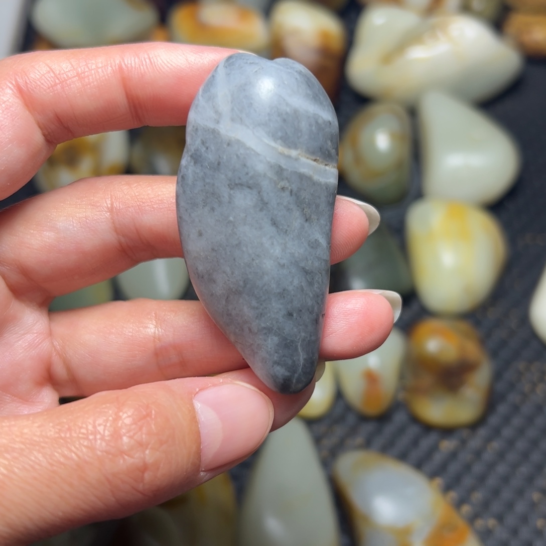 和田玉未镶嵌挂件43