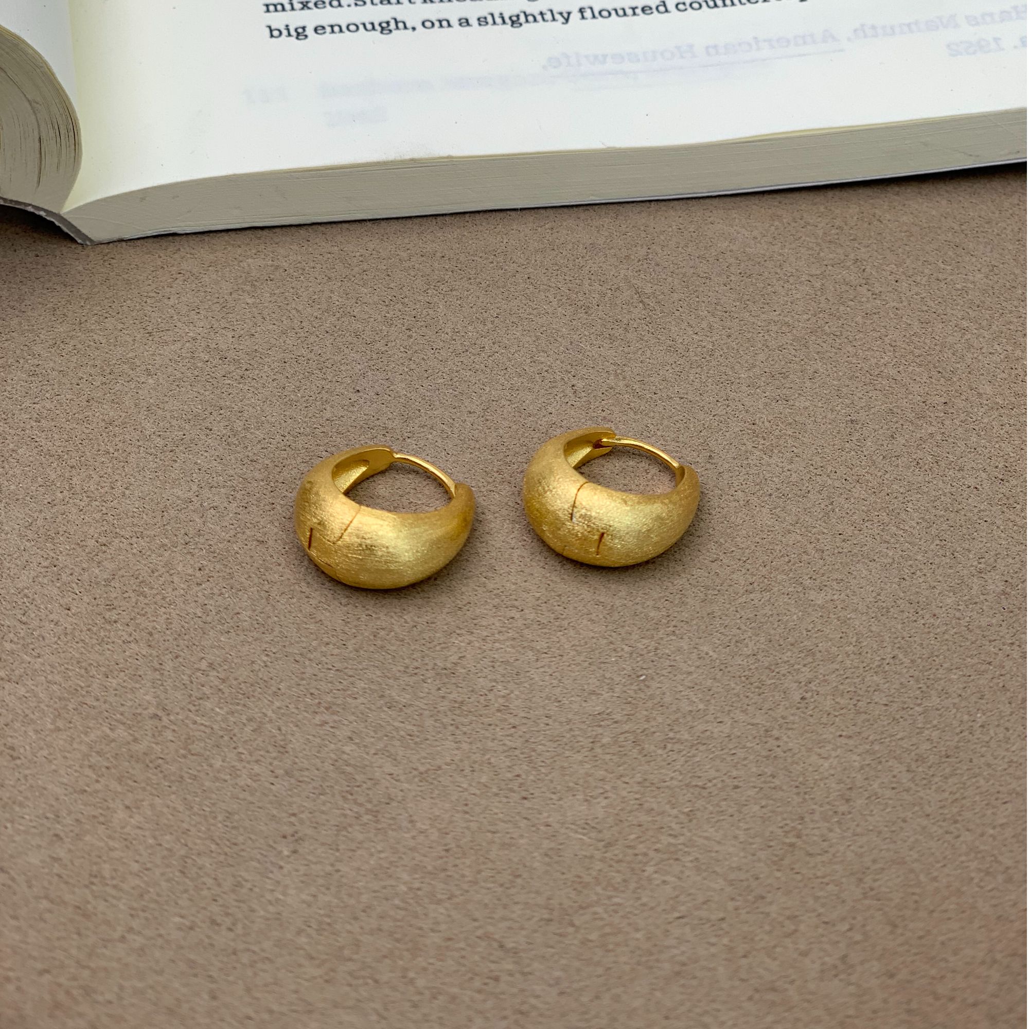 铜合金耳饰 金太阳大金专属【ES003】  拉丝 水滴 耳饰