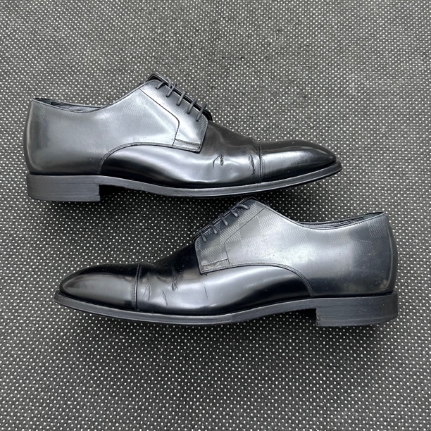 95新 LouisVuitton/路易威登 40码 LV 三接头 棋盘格 正装 皮鞋