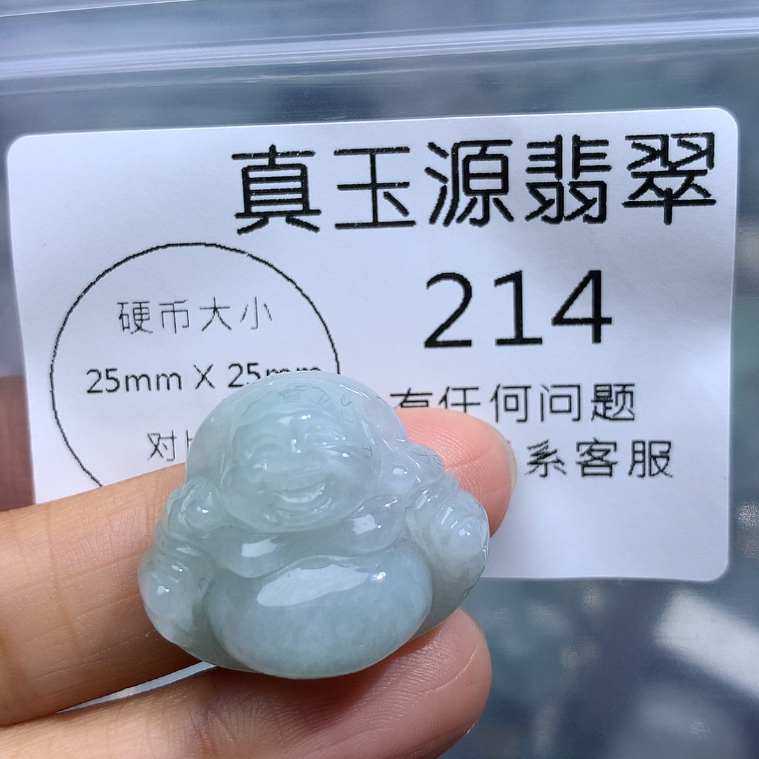 翡翠未镶嵌颈饰214。