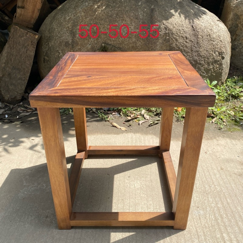 胡桃木方几50-50-55（不包邮）家用阳台胡桃色茶几角几