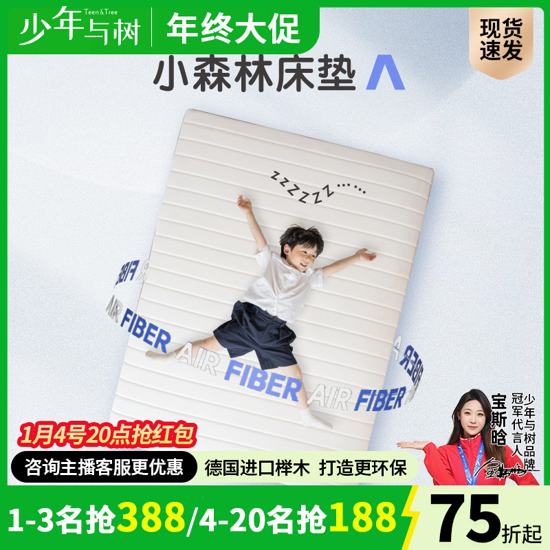 少年与树榻榻米4D空气纤维床垫无甲醛超标透气可拆洗婴儿折叠垫子