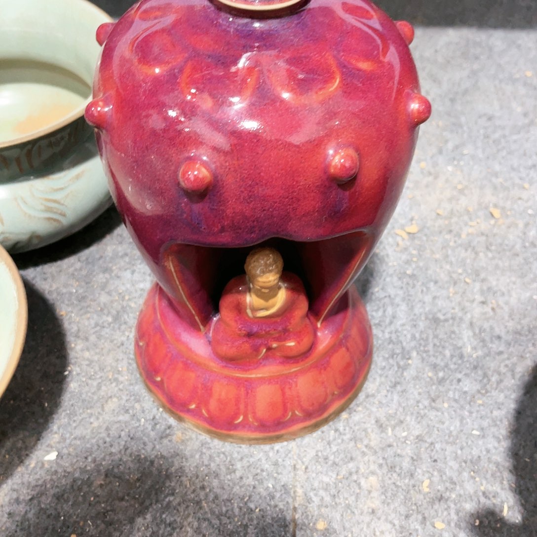 瓦当摆件摆件茶桌茶台陶瓷英*