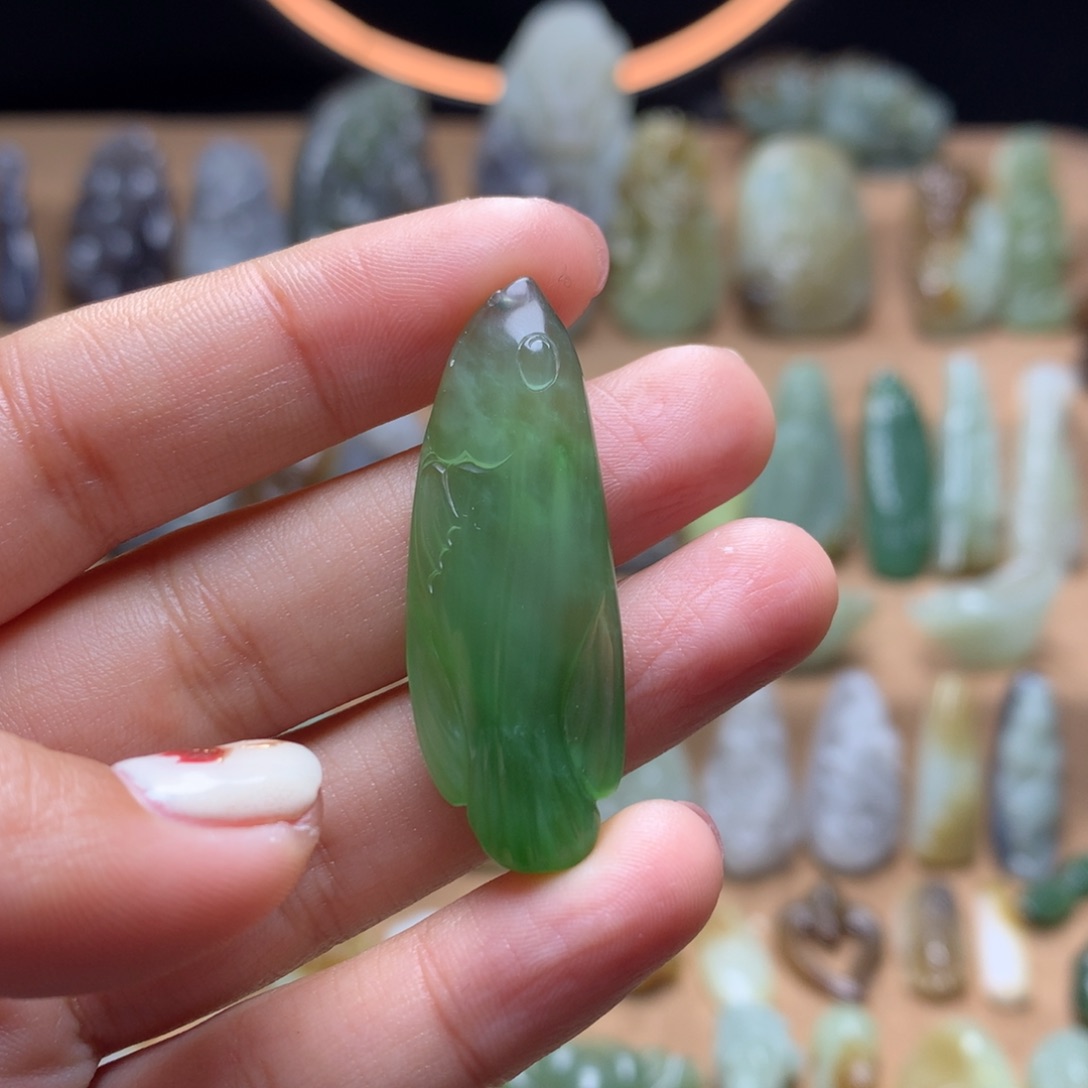 和田玉挂件未镶嵌晚*