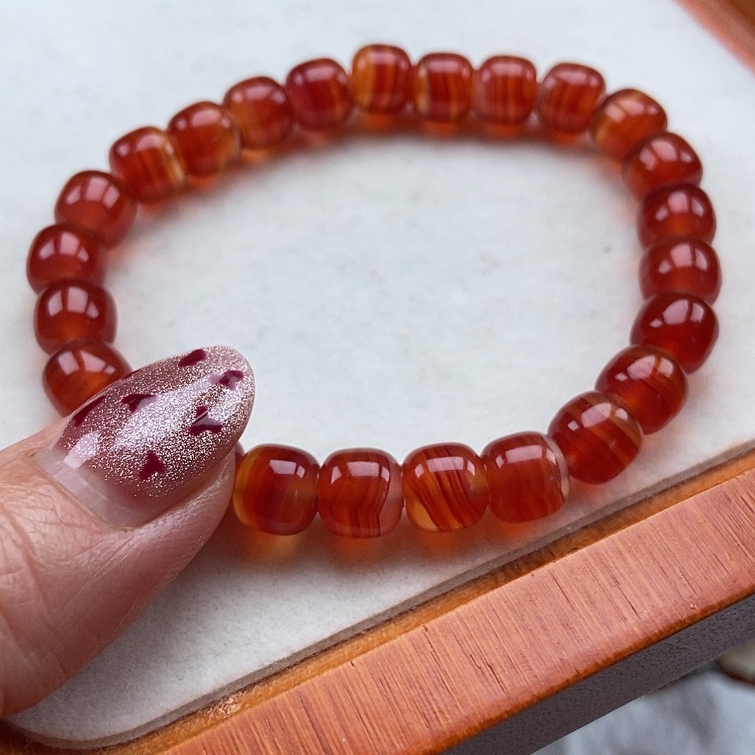 红***玛瑙/玉髓未镶嵌珠宝半成品