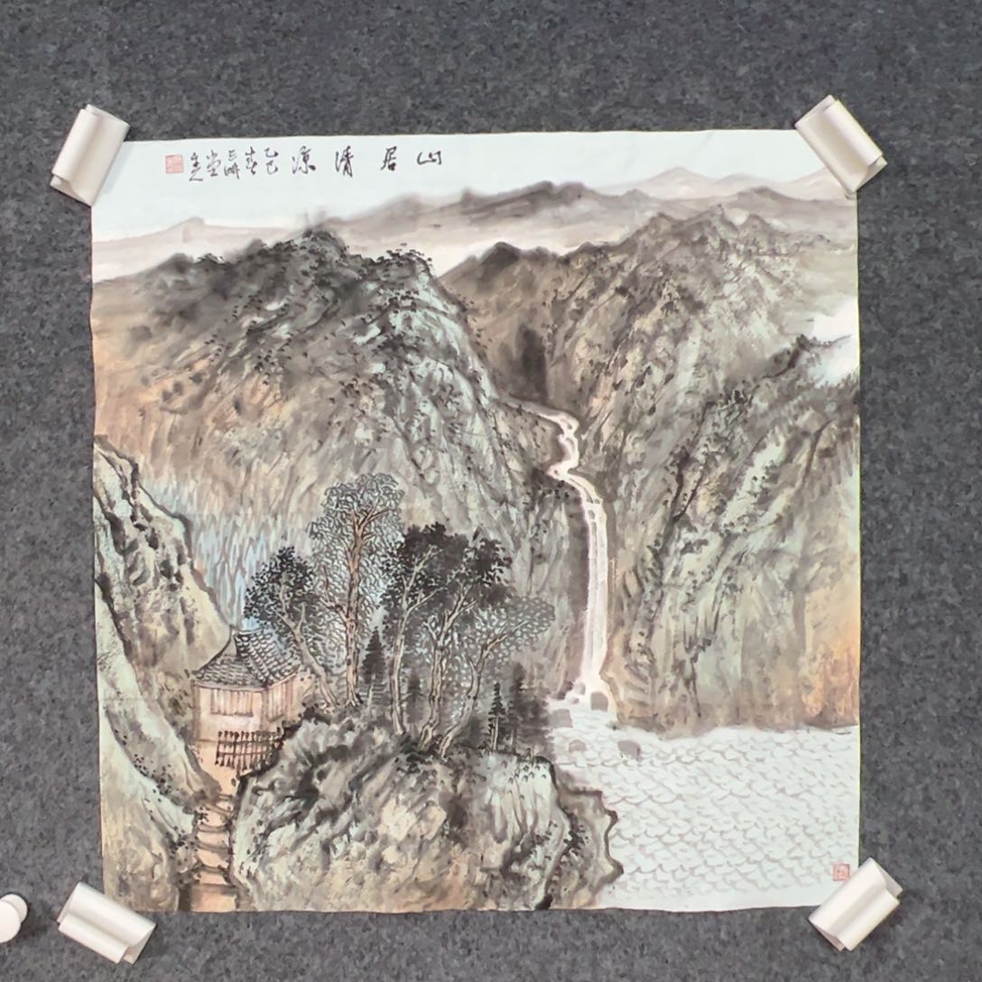 国画（g97336）山居清凉 书画