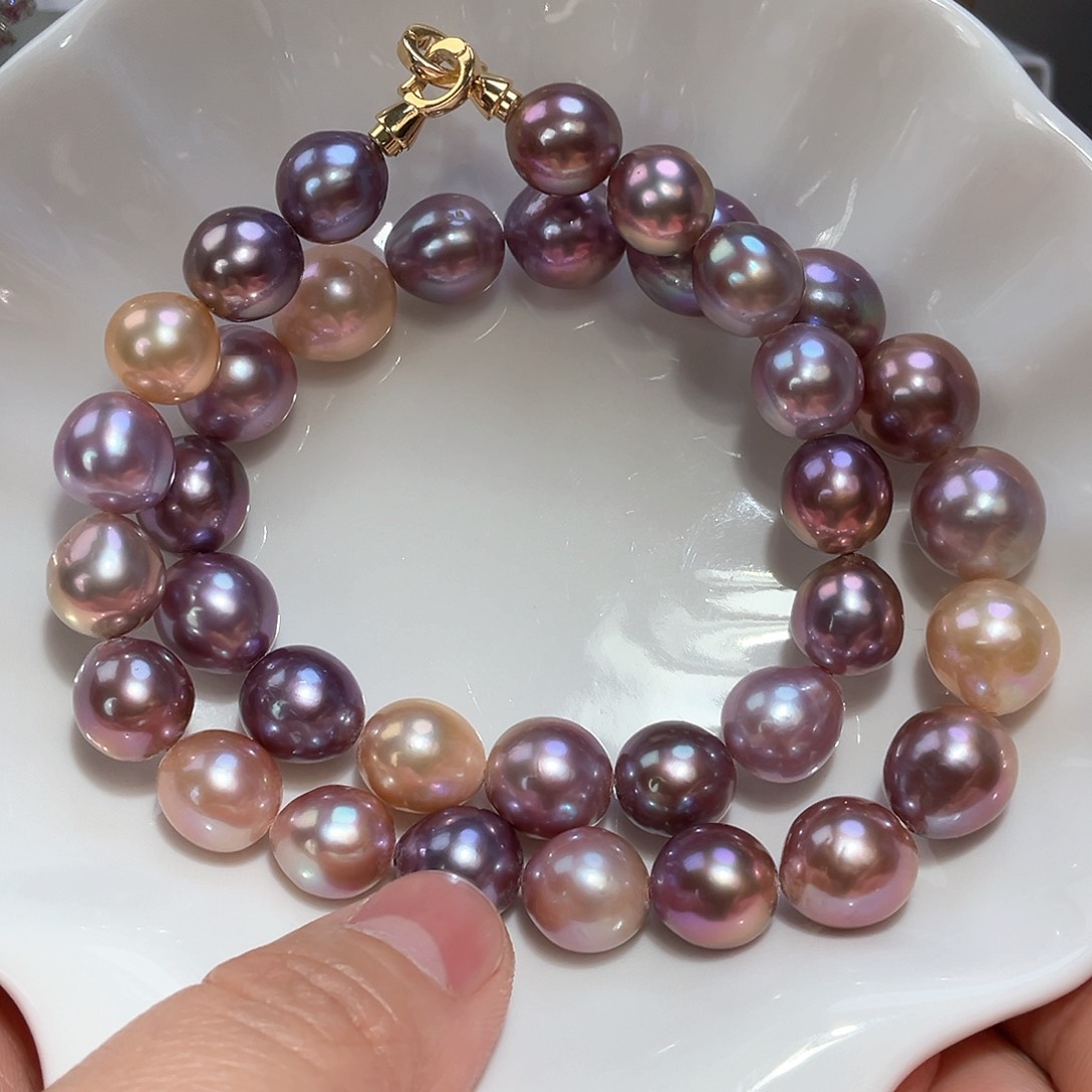 淡水珍珠颈饰银S925镶嵌