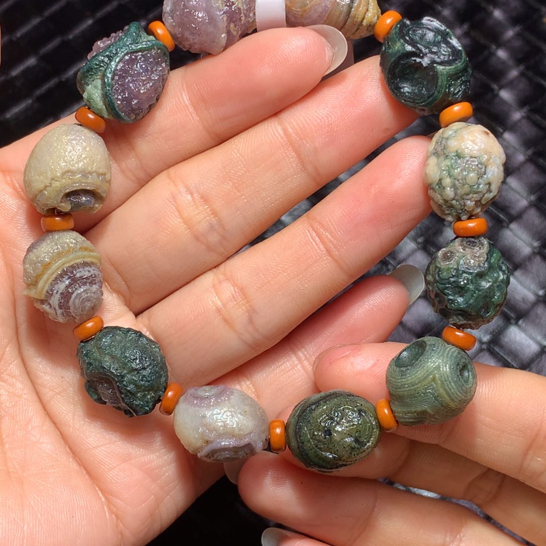 未镶嵌玛瑙/玉髓珠宝半成品