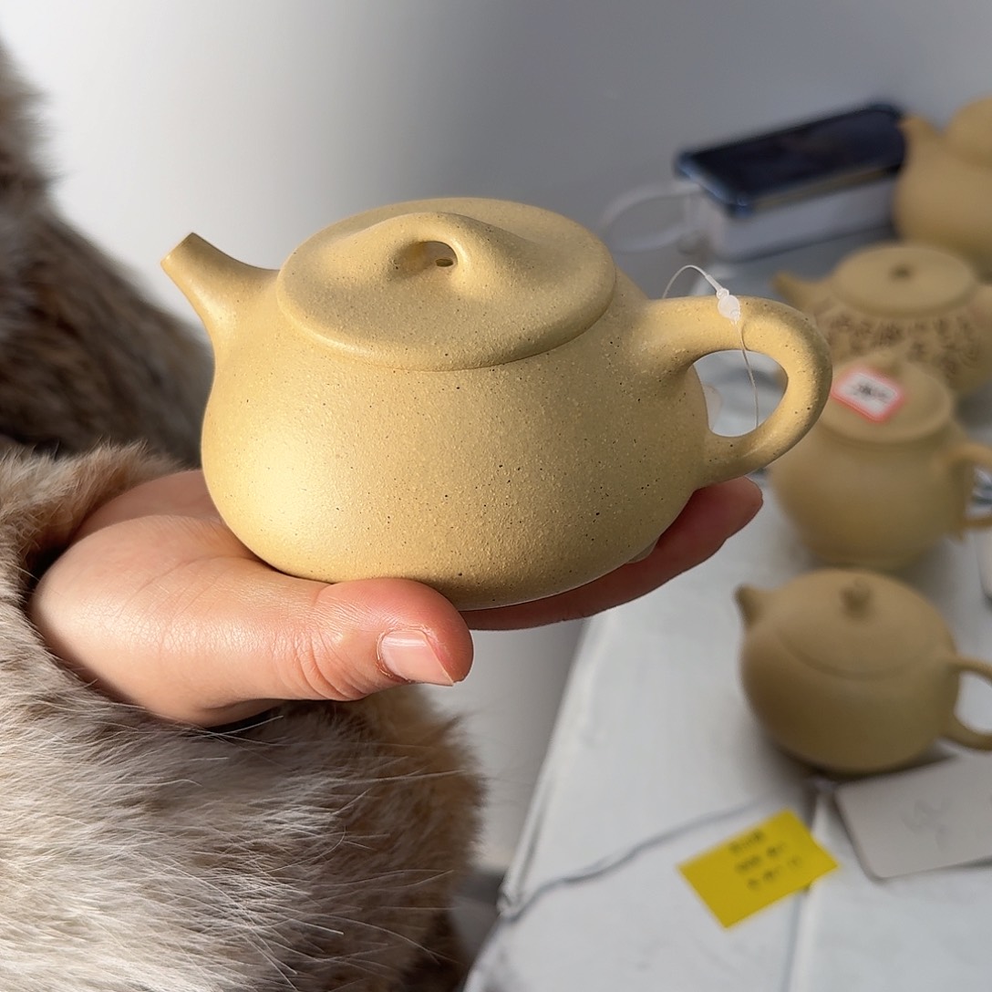 紫砂茶壶黄龙山原矿本绿230