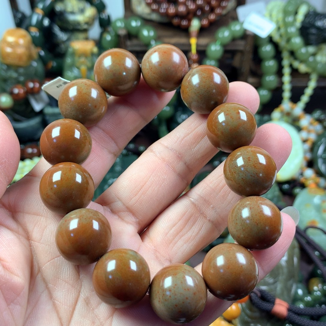 透闪石质玉手链未镶嵌