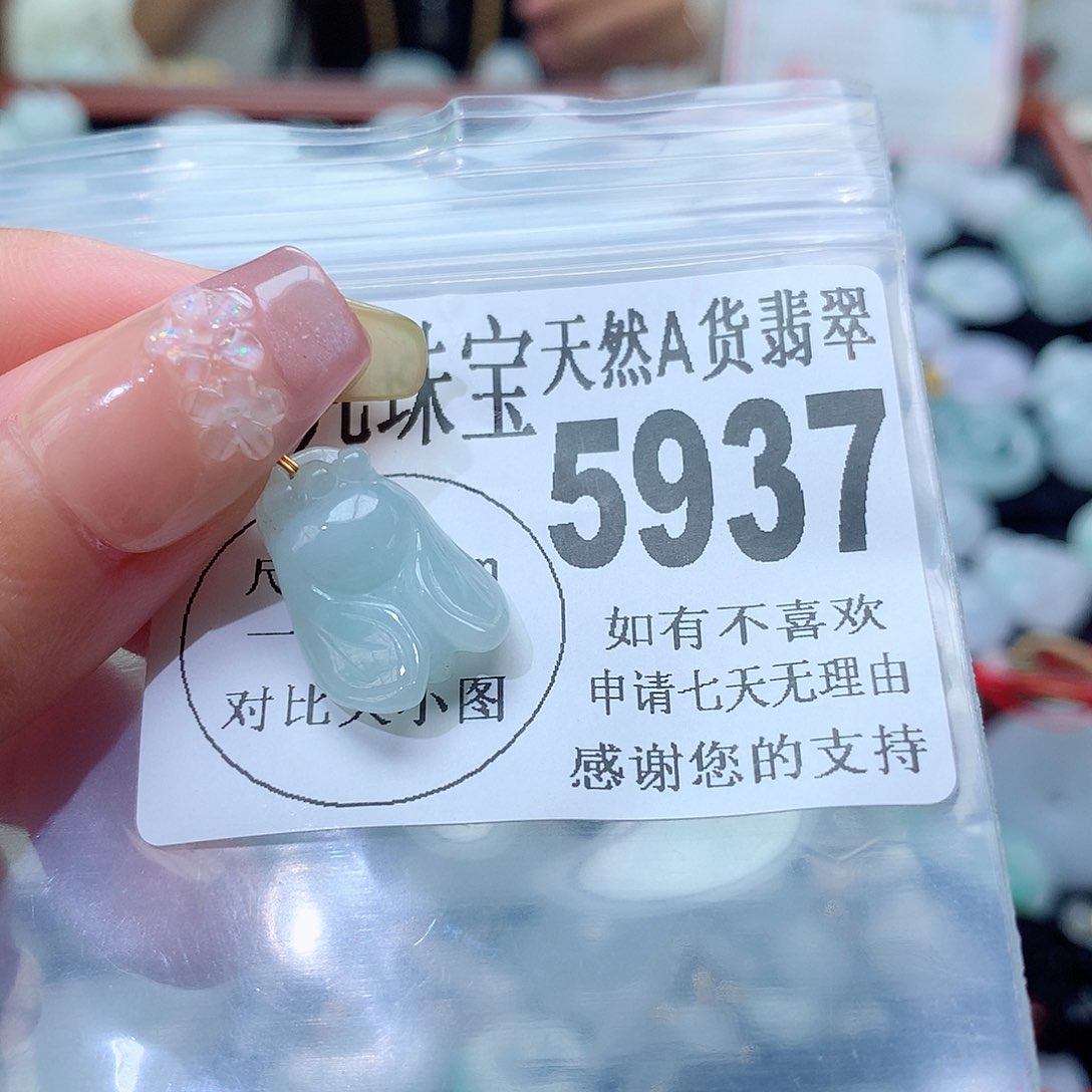 翡翠未镶嵌颈饰，