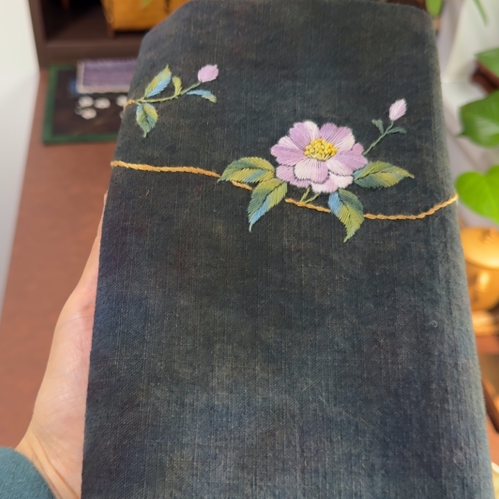纯手工刺绣茶席垫