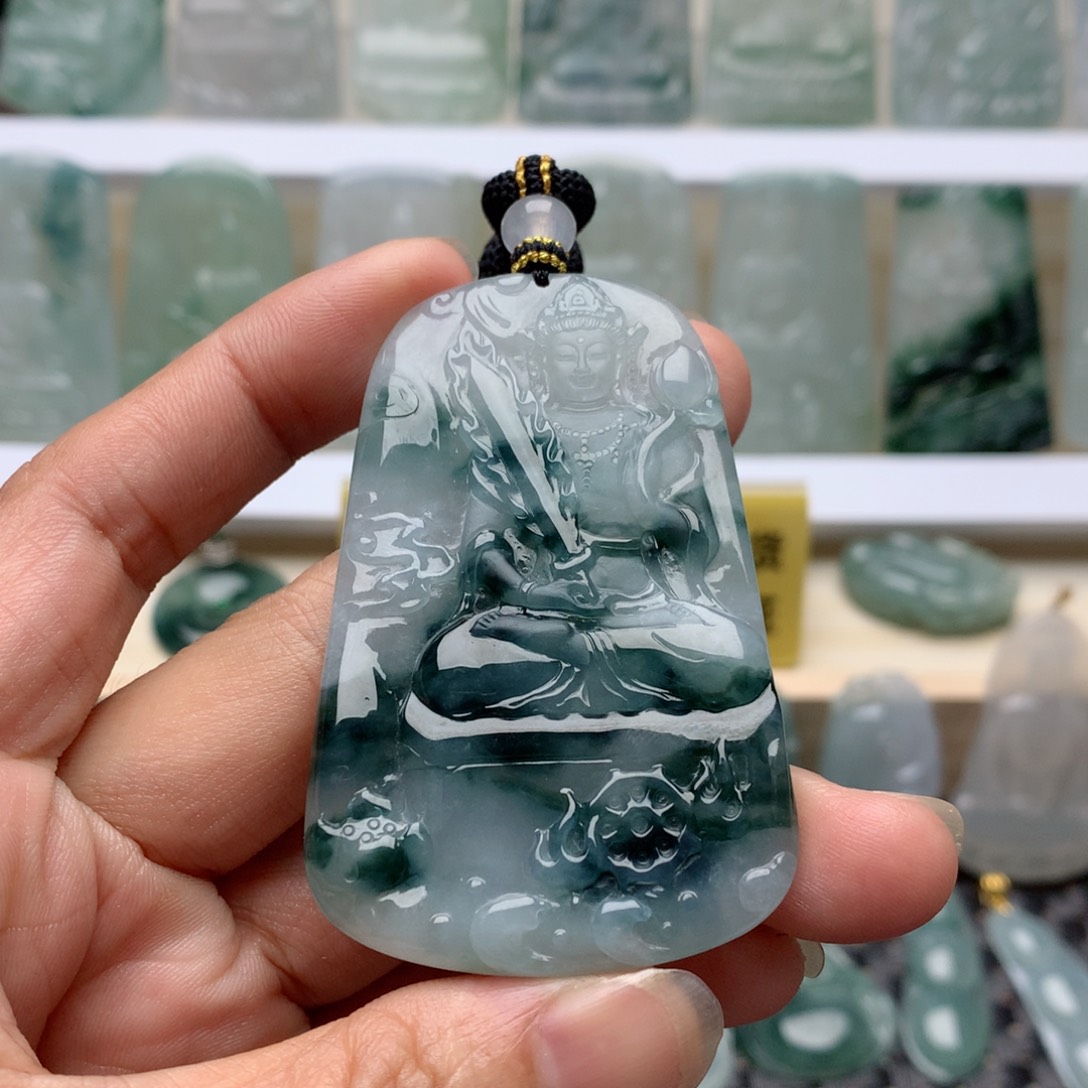 翡翠未镶嵌吊坠(不含链)山****店虚空藏