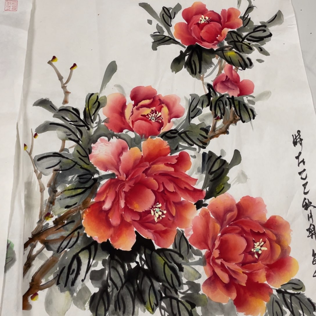 国画韩敏老师绘画