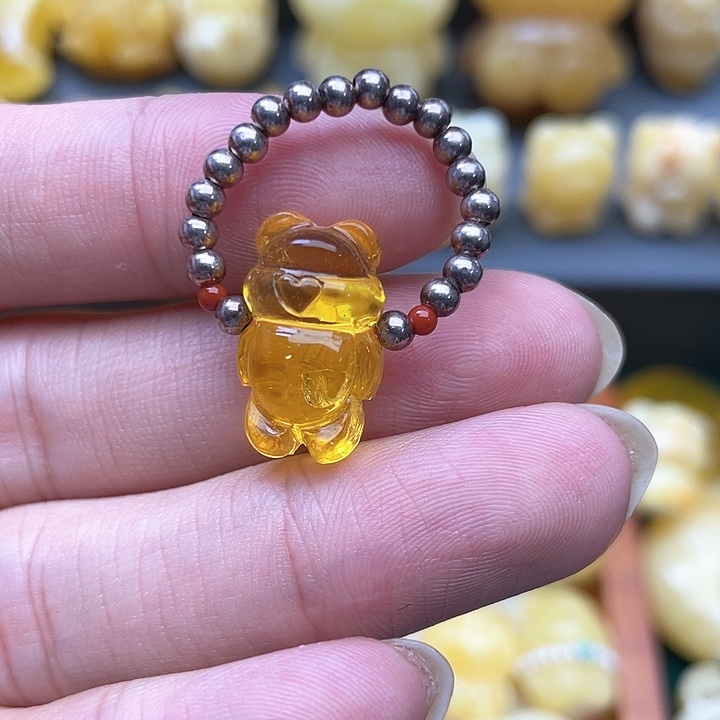 琥珀裸石未镶嵌蜜蜡