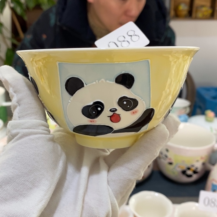 杯景德镇釉下彩手绘