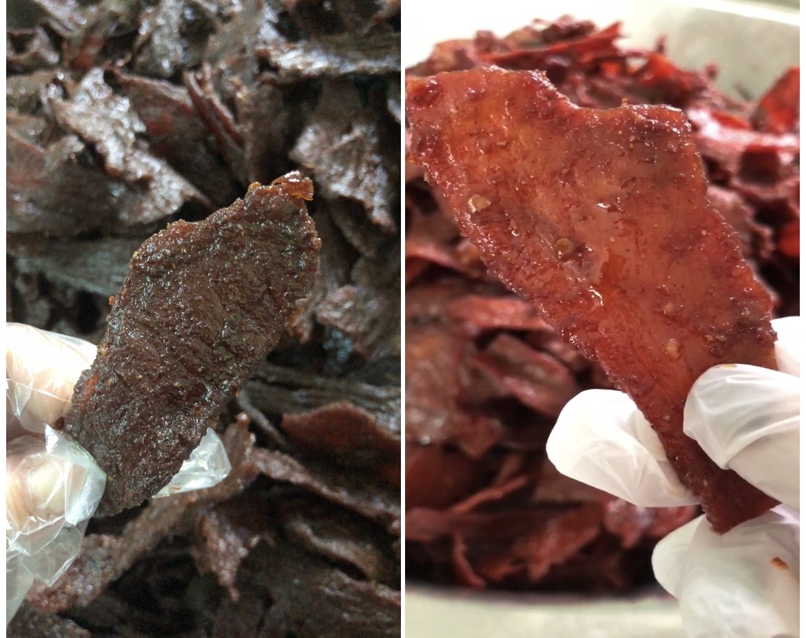 汕尾海丰公平特产稳记牛肉脯250g/袋装➕猪肉干250g/袋装组合