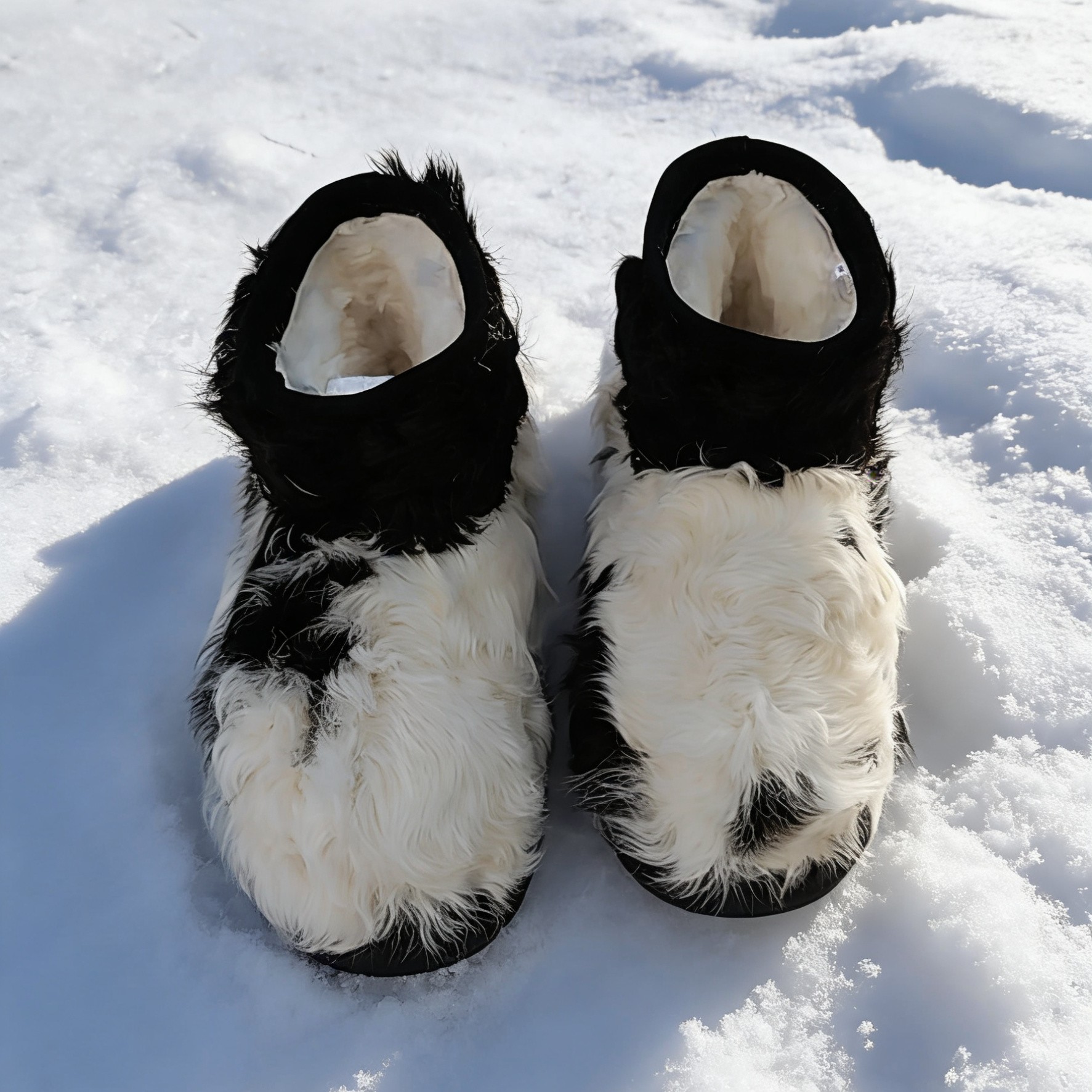 卡皮巴拉冬季新款卷毛雪地靴加厚保暖短筒百搭女靴
